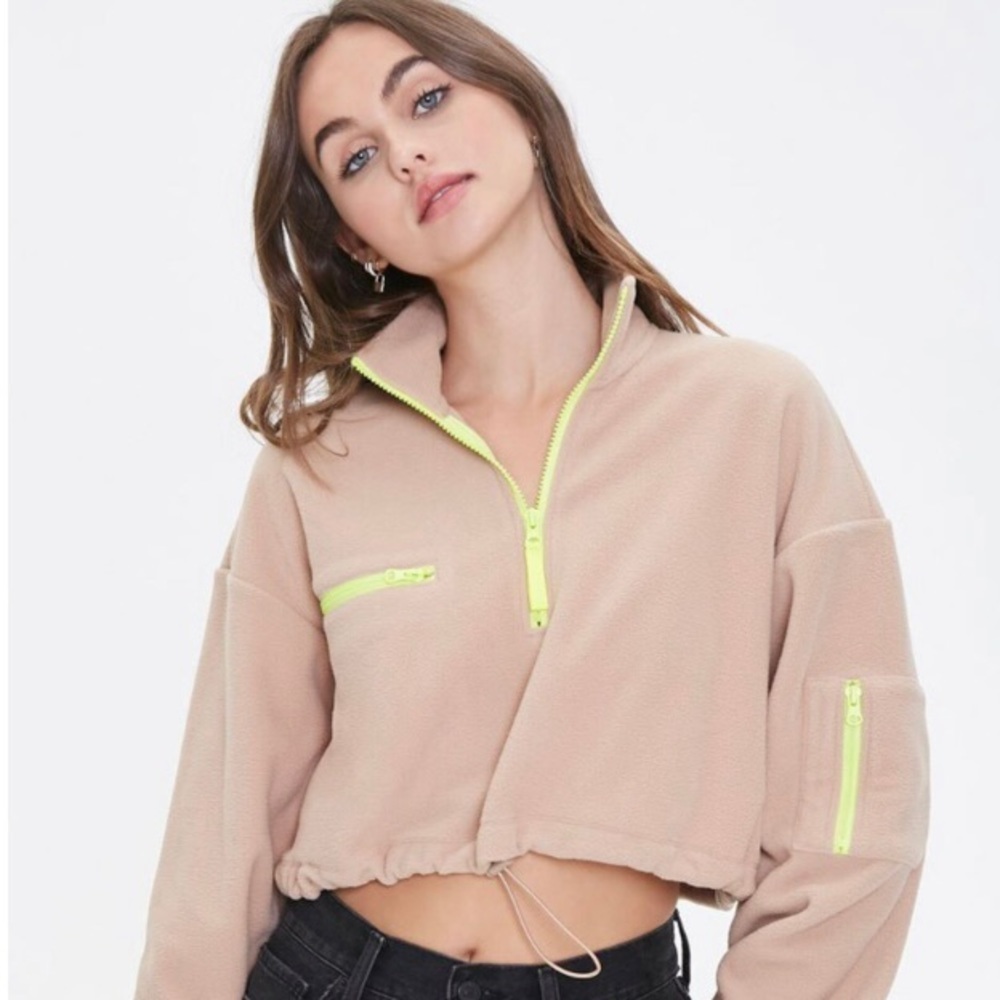 Forever 21 Active Fleece Half-Zip Pullover.